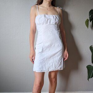 Pepper Mayo NWT White Linen Mini Dress